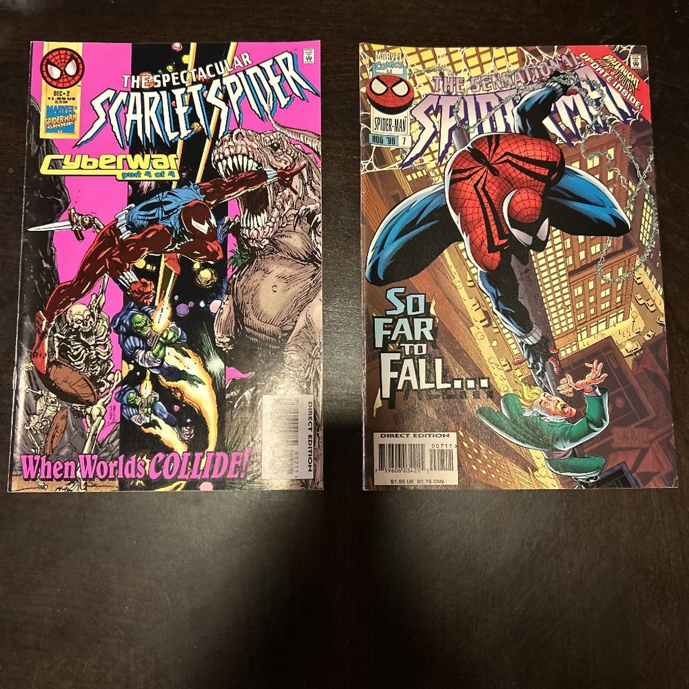 This listing includes two fantastic vintage Marvel comic books,